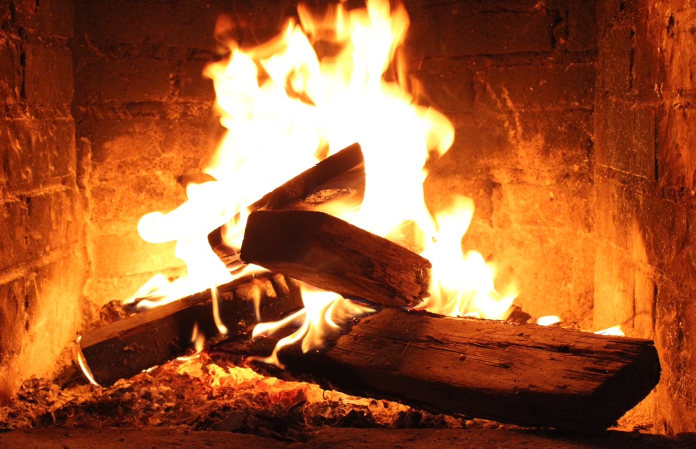 Usan la leña para chimeneas 